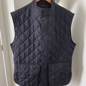 Barbour Men's Lowerdale Quilted Gilet Vest - Navy Blue (XL)